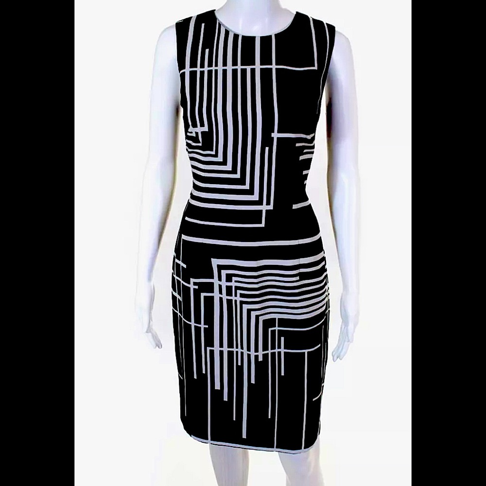 David Meister SPRING SPECIAL!!! Abstract Sheath Dress 8
